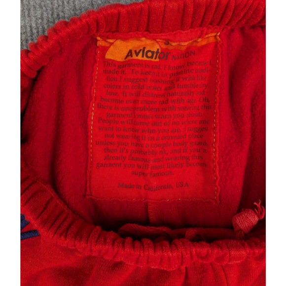 Aviator Nation Joggers Womens Smell Red Rainbow Stripe Athleisure Comfy Lounge - Picture 4 of 7